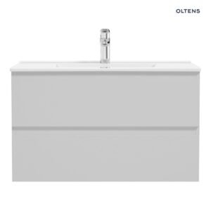 Oltens Vernal zestaw mebli łazienkowych 160 cm z blatem szary mat/dąb 68403700