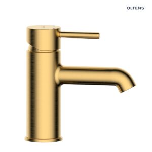 Oltens Molle bateria umywalkowa stojąca złoto szczotkowane 32200810