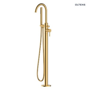 Oltens Molle bateria wannowo-prysznicowa wolnostojąca złoto szczotkowane 34300810