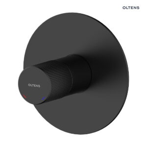 Oltens Hamnes bateria prysznicowa podtynkowa kompletna czarny mat 33105300