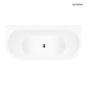 Oltens Hulda wanna wolnostojąca 160x75 cm przyścienna biały połysk 12020000