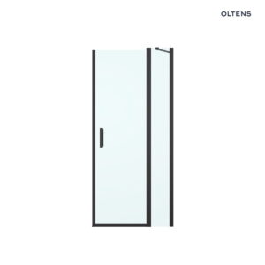 Oltens Verdal drzwi prysznicowe 100 cm czarny mat/szkło przezroczyste 21205300