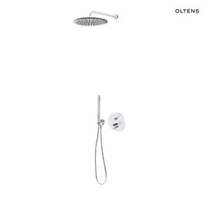 Zestaw Oltens Hamnes bateria podtynkowa z deszczownicą 30 cm Sondera i kompletem prysznicowym Ume chrom 36607100