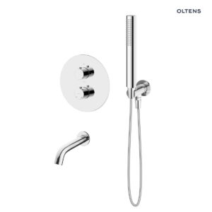 Zestaw Oltens Katla zestaw wannowo-prysznicowy podtynkowy termostatyczny chrom 36610100