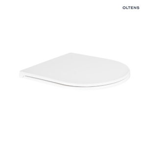 Oltens Hamnes Kort deska sedesowa twarda wolnoopadająca biała 45111000