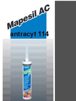 MAPEI Silikon MAPESIL AC 310 ml antracyt 114 gatunek I